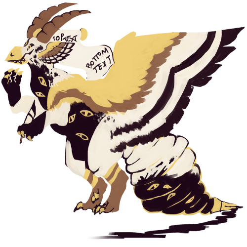 Onomantic/demonological themed fantasy parasaurolophoid species; design also by Necromouser and Mewhaku.