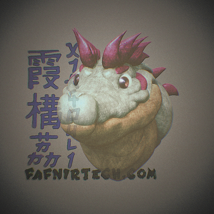 3D bust of an anthro Chinese alligator.